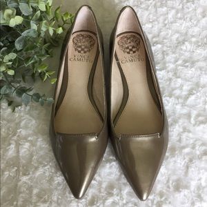 Vince Camuto Pueter Leather Pointed Toe Flats